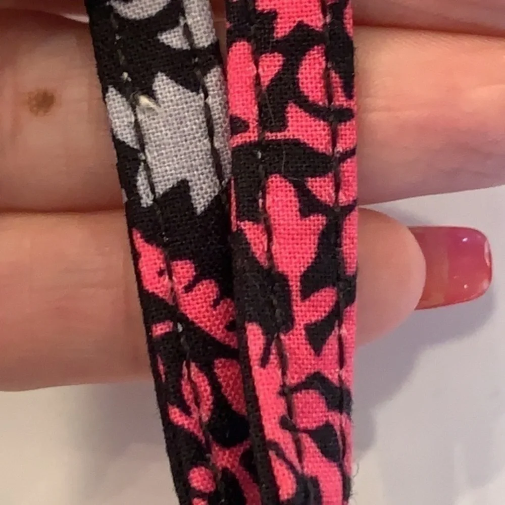Vera Bradley lanyard cord holder charm key chain